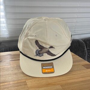 Cream Cap with Embroidered Duck Richardson